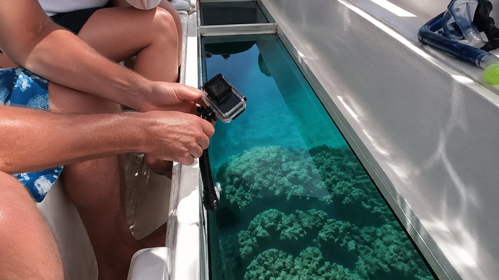 shoot stable underwater glass reflections
