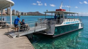 wheelchair accessible glass bottom boat